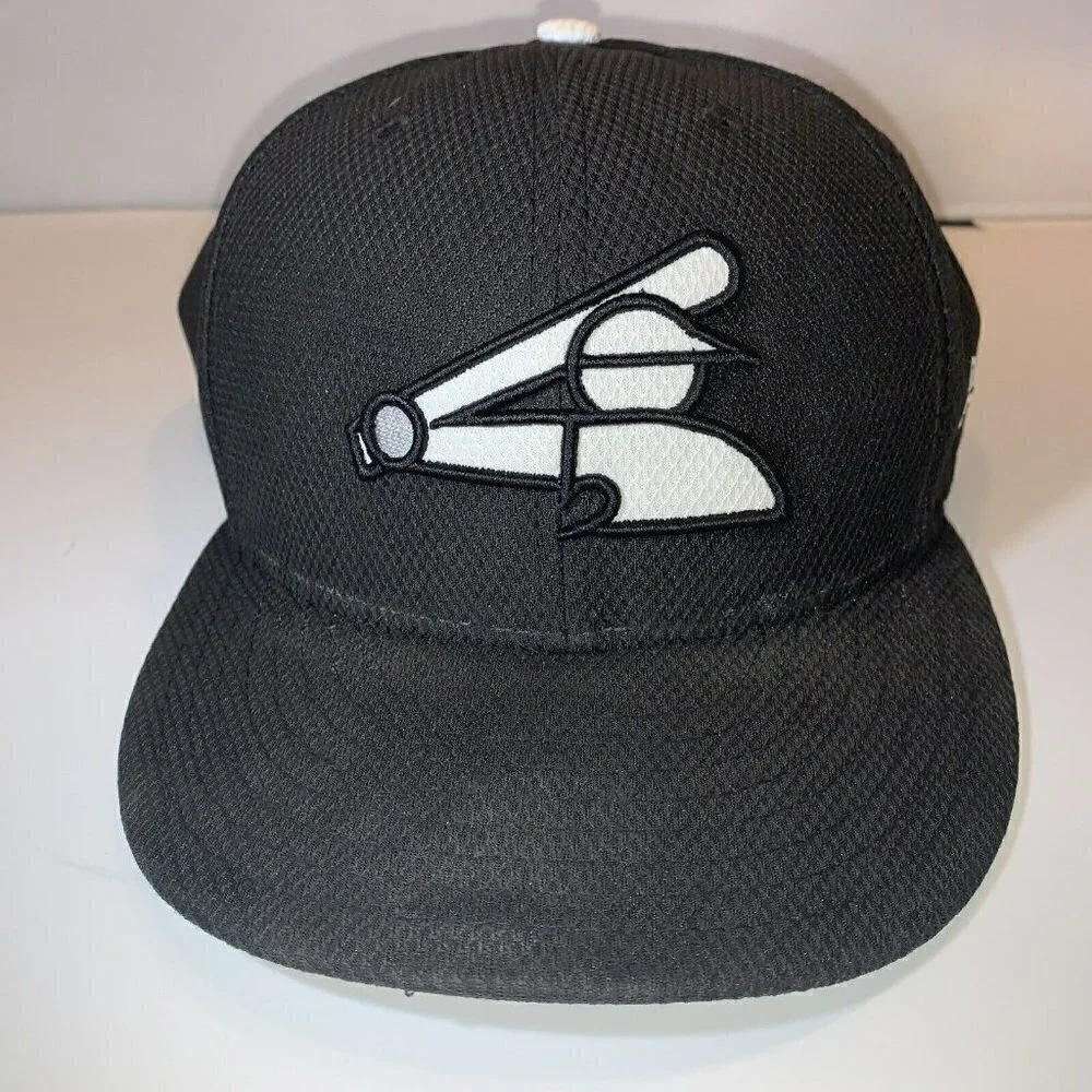 New Era Black Chicago White Sox Batting Practice 59FIFTY Baseball‎ Hat Ca…